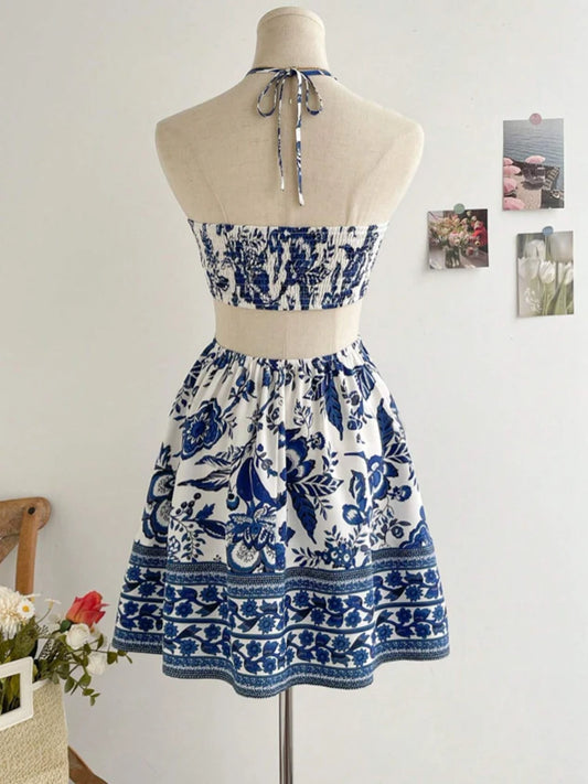 Amara Blue Porcelain Dress