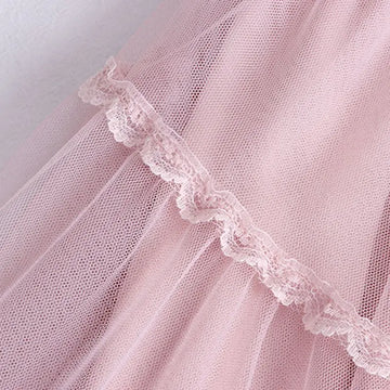 Blush Tulle Midi Skirt