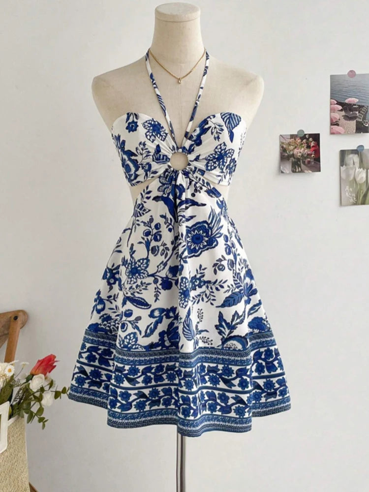 Amara Blue Porcelain Dress
