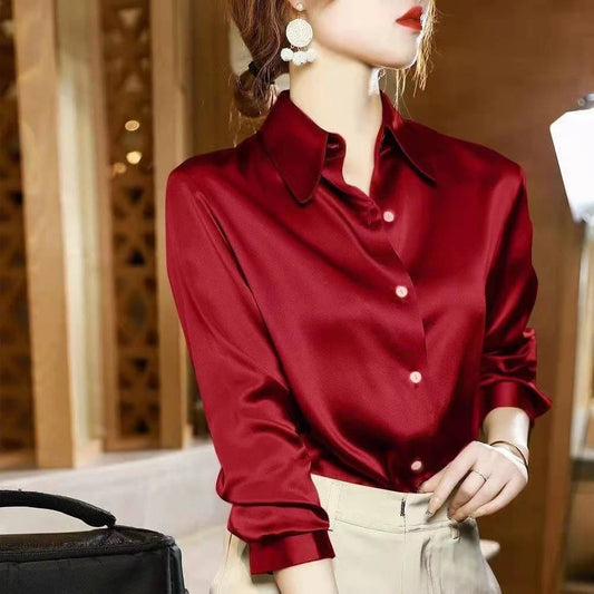Mayfair Satin Blouse