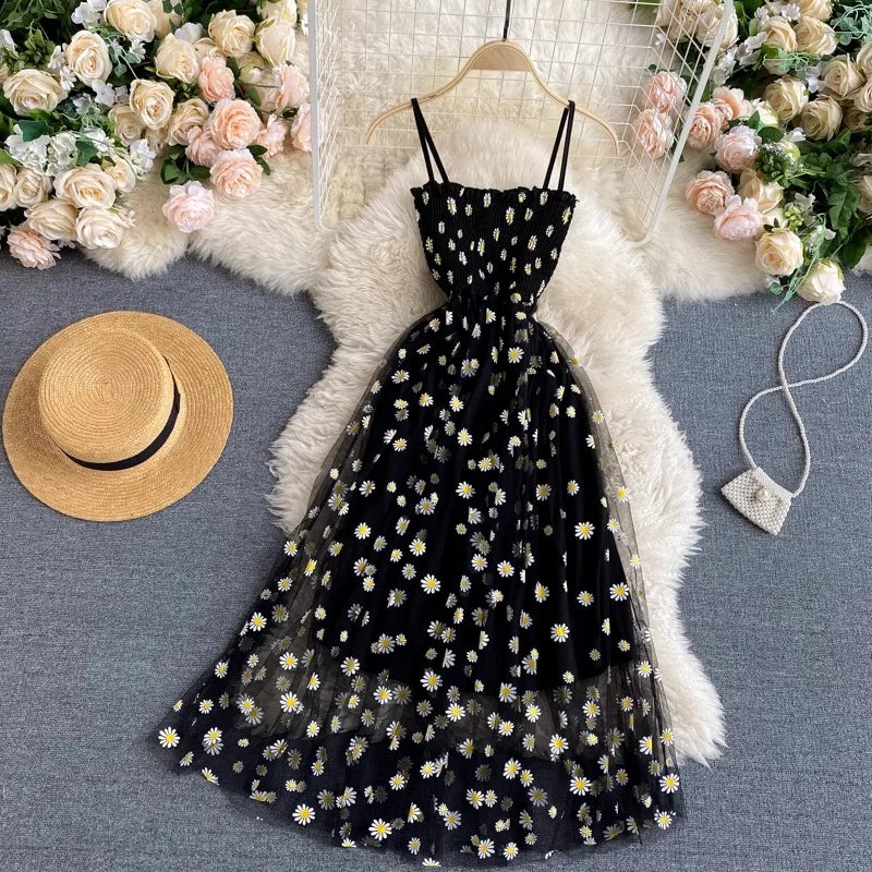 Midnight Daisy Dress
