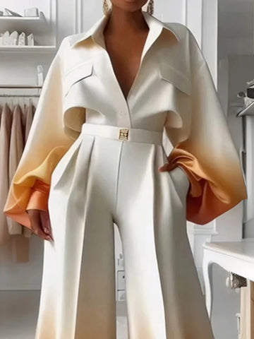 Aurora Ombre Silk Blouse